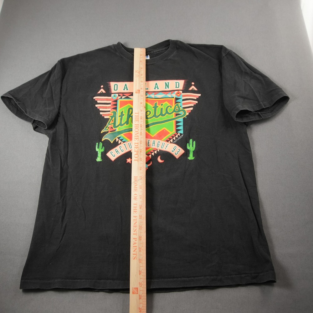Vintage 1993 Oakland Athletics Cactus League Hanes USA T-Shirt Mens XL MLB - Picture 3 of 8